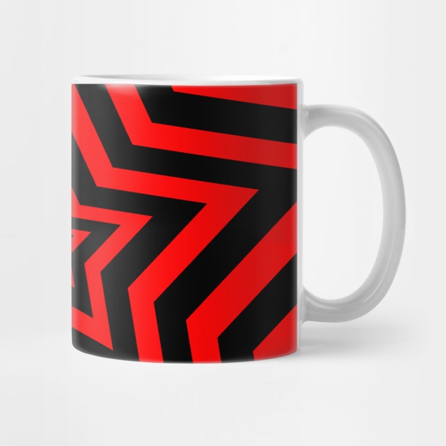 Black and Red Star illusion by ArianJacobs